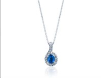 Collier Mirco Visconti Femme Girocollo Colore in Or Zaffiro 0.70 Ct CV136Z - CV136Z